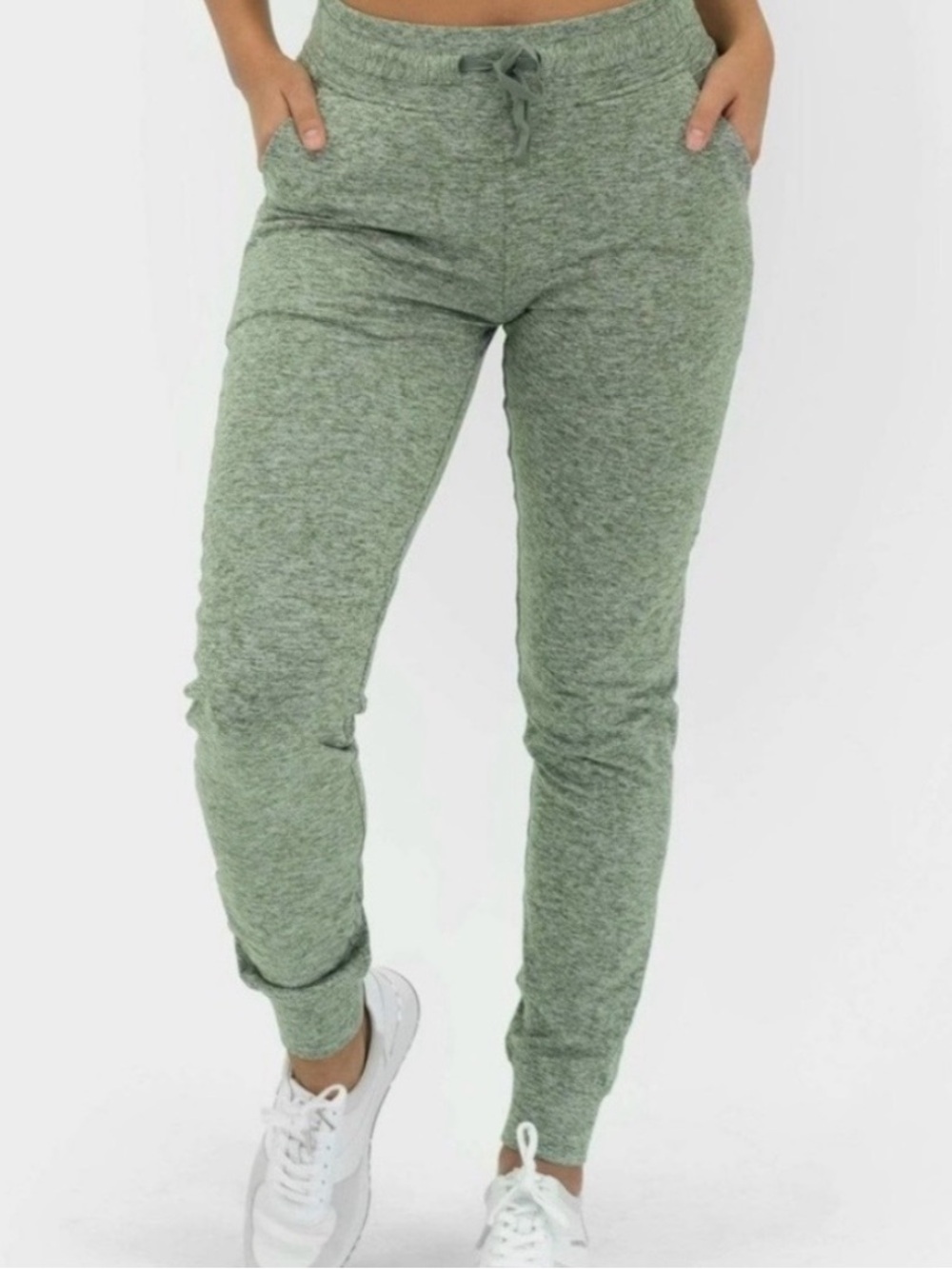 Balance Athletic Select High Rise Joggers in Heather Moss